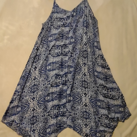 Ellos Navy and White Paisley Dress - Picture 1 of 4